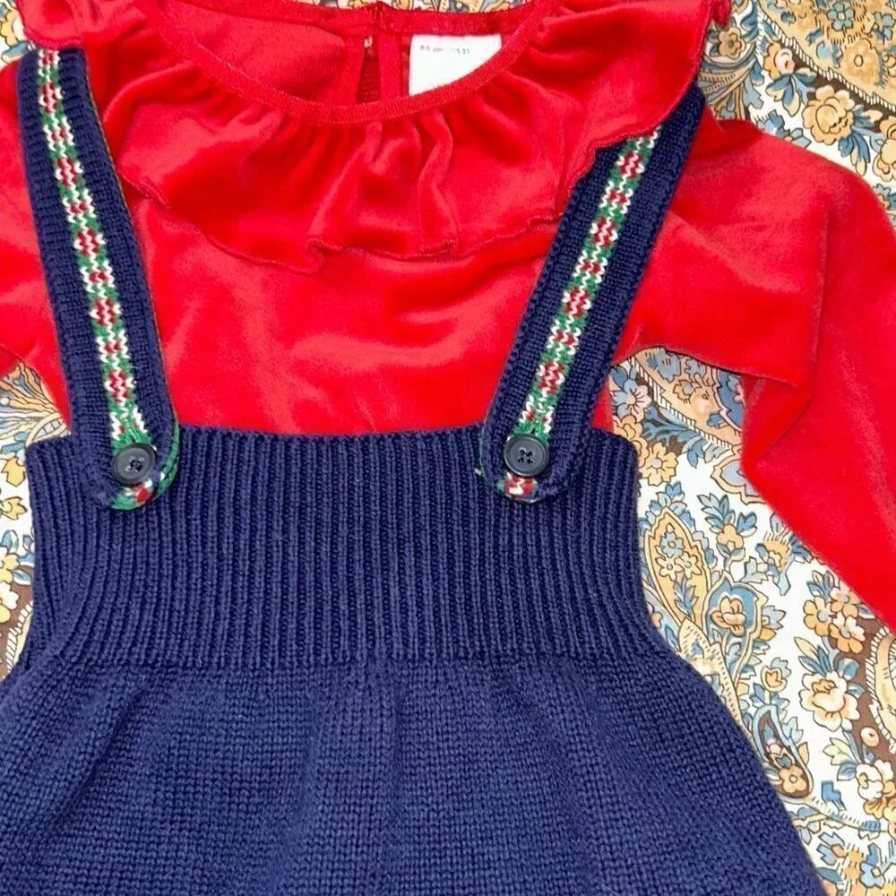 Hanna andersson gnome sweater dress set 2t
